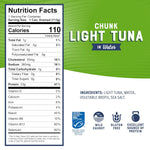 Chunk Light Tuna in Water, 5 Oz Cans (Pack of 24) - Wild Caught Skipjack Tuna - 23G Protein per Serving - MSC Certified Sustainable Seafood, Non-Gmo, Gluten Free, Kosher