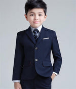 Boys Colorful Formal Suits 5 Piece Slim Fit Dresswear Suit Set