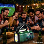 Hand Crank Emergency Radio,37000Mwhsolar Powered Hand Crank Portable NOAA AM FM Weather Radio with 3Mode Flashlight and Reading Light,Cell Phone Charger,Home and Emergency Distress Signa