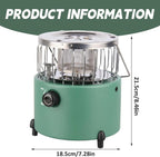Camping Heater, 2-In-1 Portable Propane Heater & Stove, Propane with Handle, Adjsutable Vents and Removable Flames for Camping Fishing Hiking Hunting, Tent For
