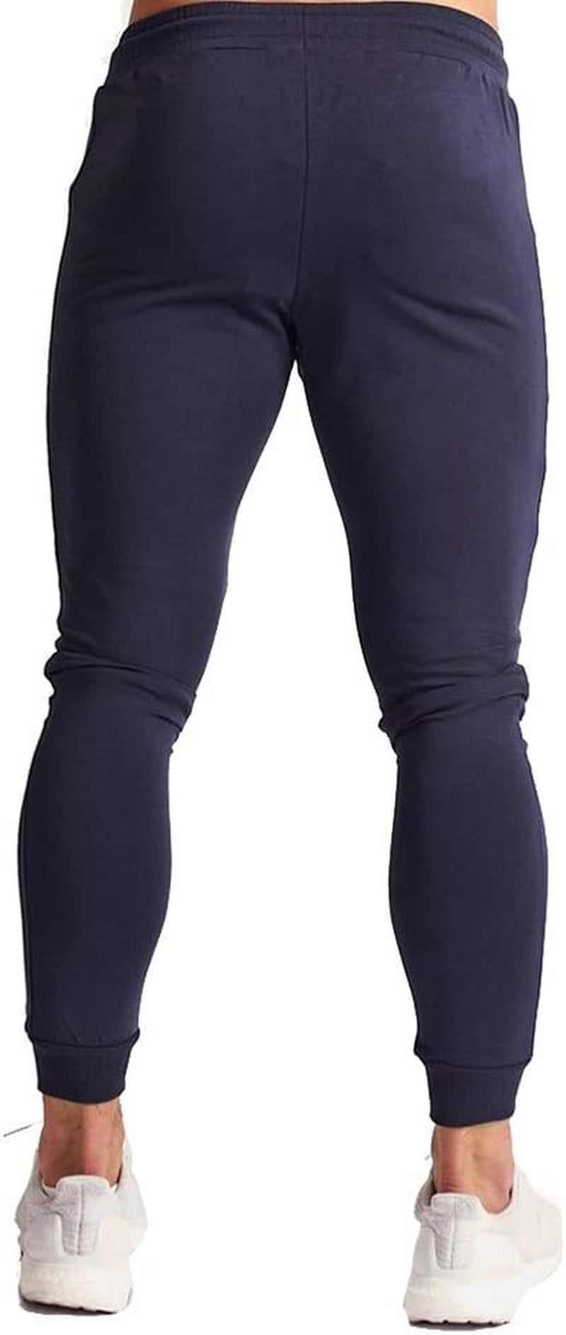 Men'S Joggers Sweatpants Gym Training Workout Pants Slim Fit | Cotton, Tapered,Drawstring Elastic Waist,2 Zipper Pockets,Track Bottoms,Straight, Sweat Pant,Soft,Daily Workout Wear.