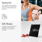 Infinity Silicone Ring for Women | Soft Flexible Rubber Wedding Band, Comfortable Fit, Engagement Ring Alternative, Everyday Wear, Patented Design