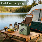 3.2GAL Camping Water Jug, Portable Water Storage Container with Spigot, Leak-Proof Lid & Dual Handles, Outdoor Water Tank for Camping, RV, Emergency Preparedness