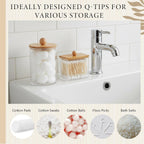 9-Piece Handwoven Wicker Bathroom Set, 15L / 4 Gallon Natural Water Hyacinth Trash Can, Tissue Holder, Soap Dispenser, Toothbrush Cup, Vanity Tray & Storage Jars