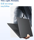 14 Inch Laptop Computer - 8GB RAM 128GB SSD Laptops with Pentium Gold 6500Y (Up to 3.4Ghz), FHD IPS Screen, USB C, USB 3.2, HDMI, Lightweight Portable Laptops for Students, Work and Travel