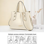 Women Crossbody Handbags Genuine Leather Satchel Handbags for Women Top-Handle Shoulder Tote Purses