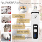 2026 Upgrade Dog Nail Clippers, Groom Silent Pro Nail Grinder Set, Dog and Cat Nail Clipper, Dog Nail Trimmers for Small and Medium-Sized Pets of Different Sizes