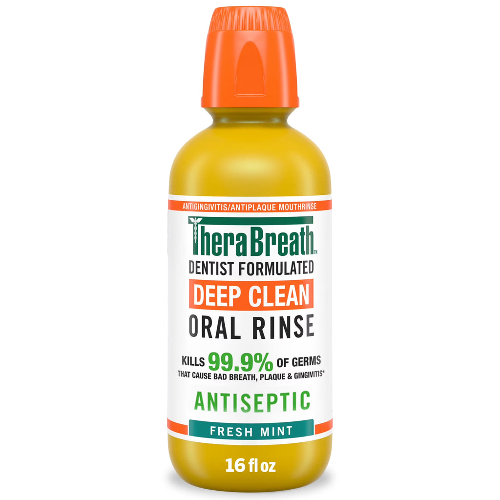 Deep Clean Mouthwash, Alcohol Free, Antiseptic Benefits, Fresh Mint, 16 Fl Oz