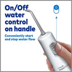 Cordless Water Flosser, Battery Operated & Portable for Travel & Home, ADA Accepted Cordless Express, White Wf-02(Packaging May Vary)