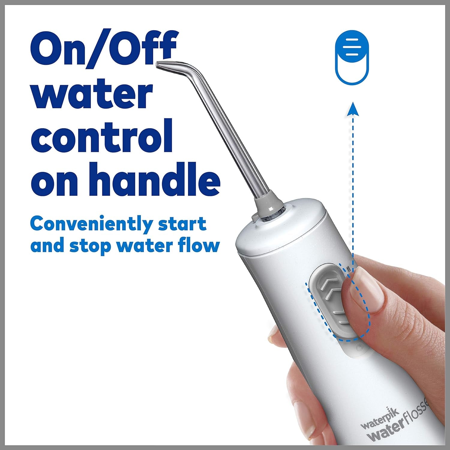 Cordless Water Flosser, Battery Operated & Portable for Travel & Home, ADA Accepted Cordless Express, White Wf-02(Packaging May Vary)
