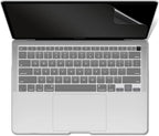 Compatible with 2022 2021 2020 Macbook Air 13 Inch Case M1 A2337 A2179 A1932, Hard Shell Case&Keyboard Cover&Screen Film for Mac Air 13 with Touch ID, Crystal Clear, AT13CYCL+2
