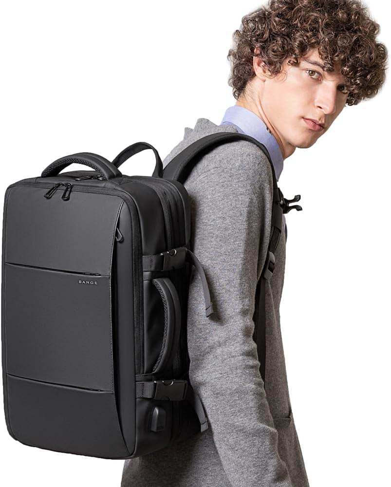 45L Carry on Backpack, Weekender Travel Backpacks, 17.3 Inch Laptop Back Pack Business Expandable Bag for Men and Women