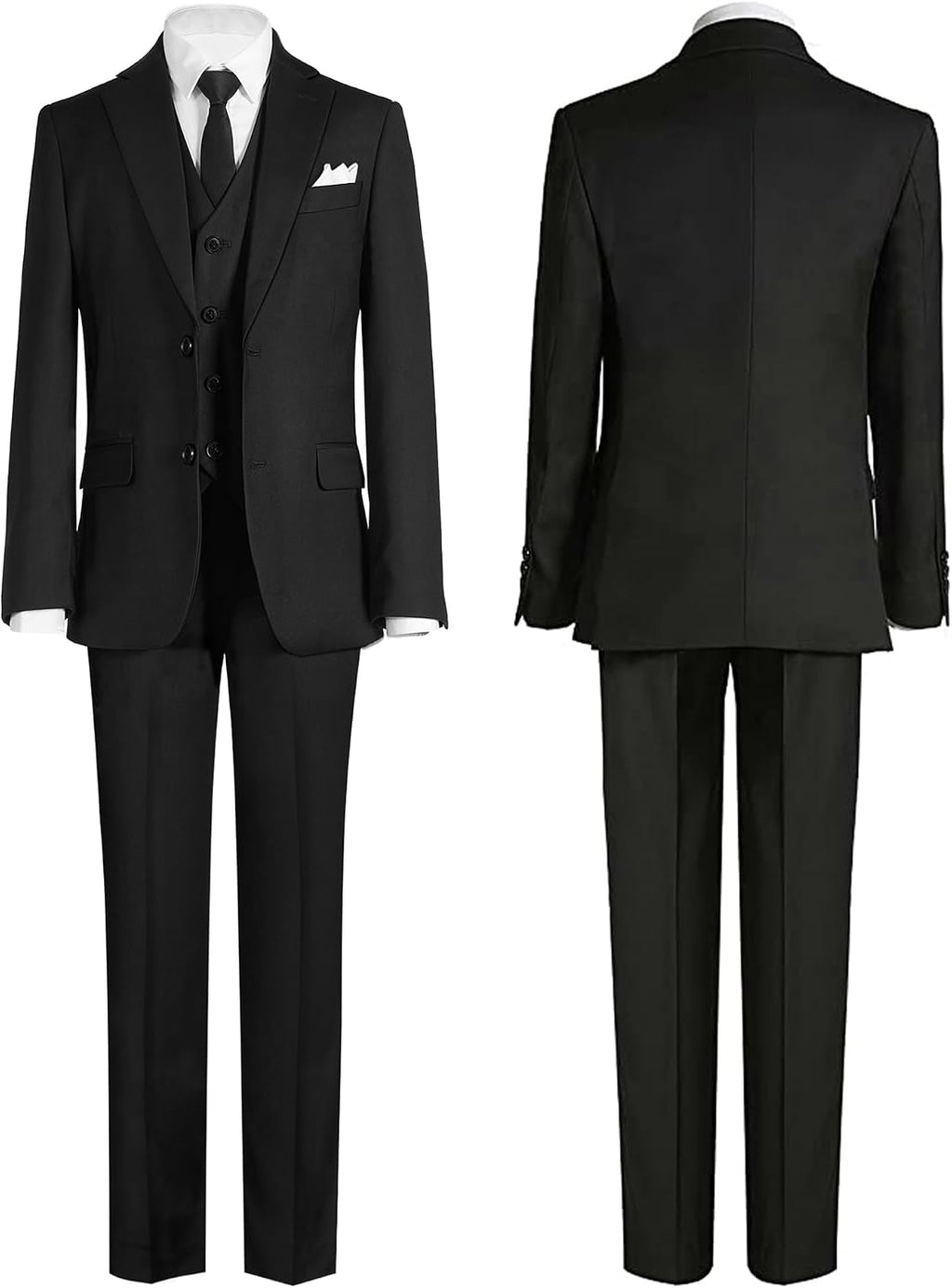 Boys Formal Suit Set 5 Pieces Slim Fit Ring Bearer Outfit
