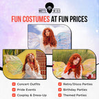 Long Wavy Red Wig – Bright Copper Orange Cosplay Hair for Pop Star Looks, Concert Outfits, Halloween Costume, Chapel Girl Themes, Drag, and Festivals