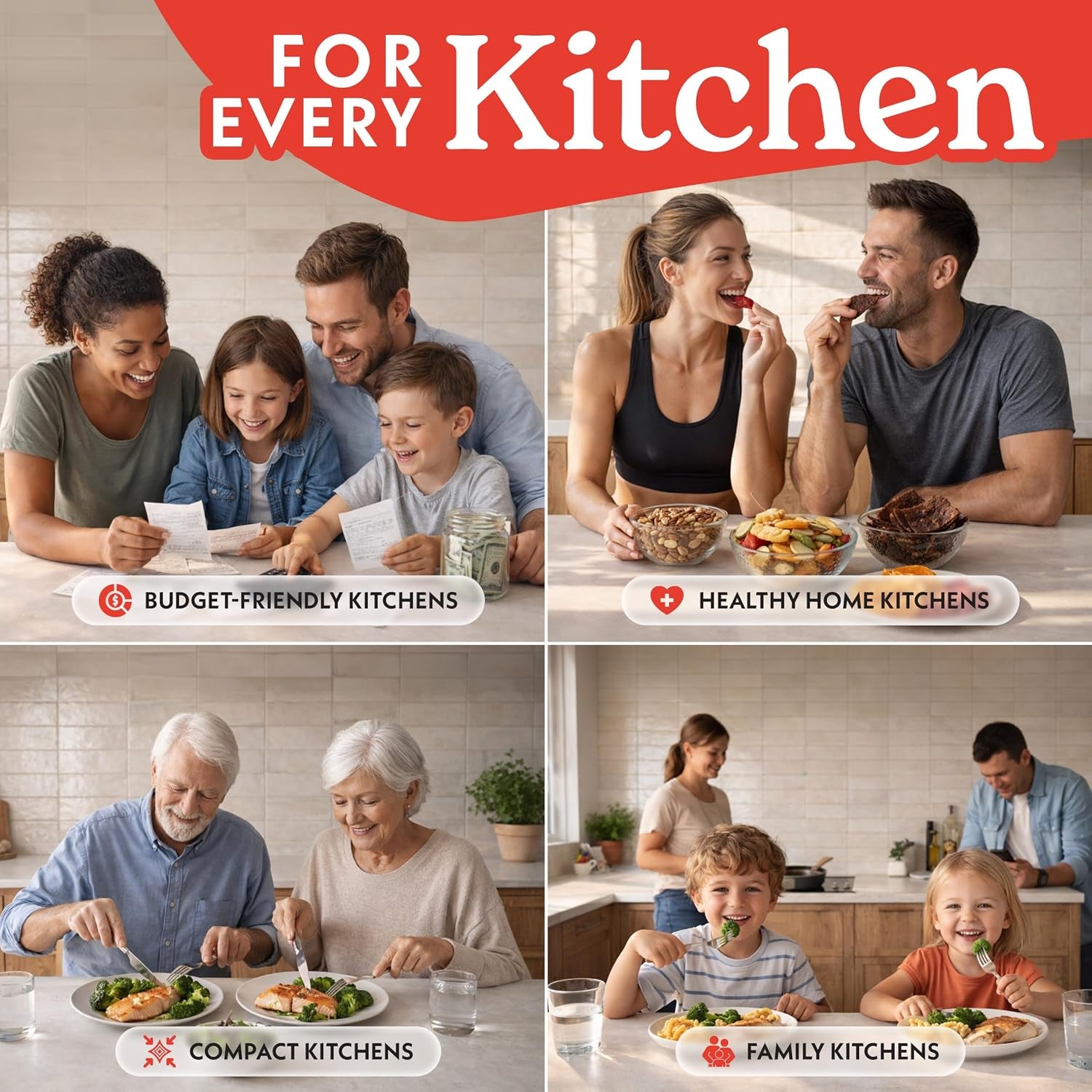 Air Fryer French Door Toaster Oven - 6-Slice Capacity, LED Display with 14 Cooking Presets, Stainless Steel