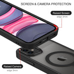 Iphone 11 Phone Case, Phone Case Iphone 11 Magnetic Case [Compatible with Magsafe] Translucent Matte Slim Shockproof Anti-Fingerprint Anti-Scratch Protective Cover for Iphone 11 6.1’’ Black