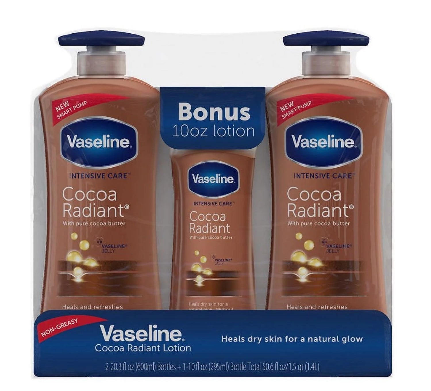 Intensive Repair Cocoa Radiant Body Lotion, 2 Pk./20.3 Fl. Oz. with Bonus Bottle, 10 Oz.