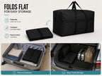 Extra Large Storage Duffle Bag for Travel, Black Big Traveling Duffle Bag