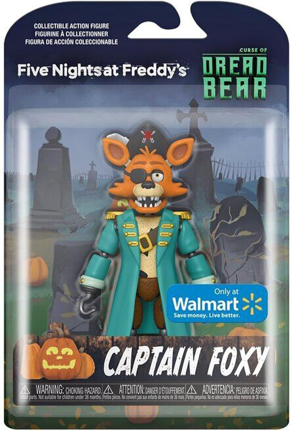 Action Figure: Captain Foxy, Curse of Dreadbear, 5 Inch, Halloween Limited, 2021