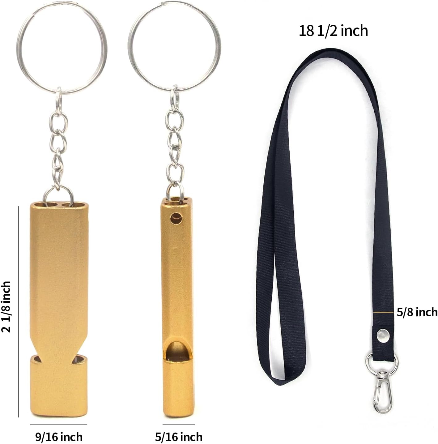 120 Db Loud Emergency Survival Whistle with Lanyard - Suitable for Coaches, Teachers, Dog Training, Kayak Accessories, and Hiking Safety Tool