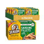 Sardines in Olive Oil Skinless & Boneless, 4.37 Oz Tins, 6-Pack | No Salt Added, Wild Caught, 22G of Protein, Keto Snacks, More Omega 3'S than Tuna, Kosher, High in Calcium, Canned Sardines