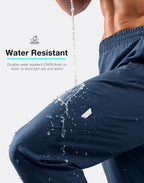 Men'S Joggers with Zipper Pockets Lightweight Athletic Workout Pants Quick Dry Sweatpants for Men Running Hiking
