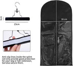 Wig Bags Storage with Hanger- 3PCS Hair Extensions Storage Bag Hair Hangers for Extensions Hairpieces Storage Holder (Black)