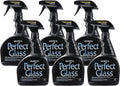 Perfect Glass Cleaner Spray, Streak-Free, Ammonia-Free Window, Mirror, Screen, Tinted Glass, and Shower Door Cleaner, Indoor and Outdoor Glass Surfaces, 32 Fl Oz, Pack of 6