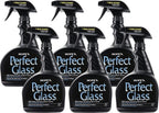 Perfect Glass Cleaner Spray, Streak-Free, Ammonia-Free Window, Mirror, Screen, Tinted Glass, and Shower Door Cleaner, Indoor and Outdoor Glass Surfaces, 32 Fl Oz, Pack of 6