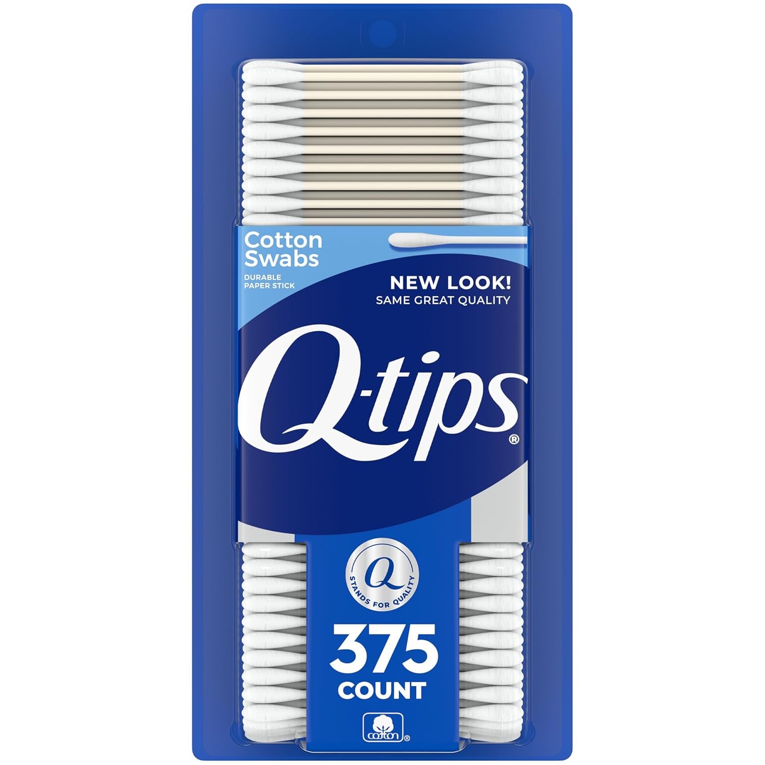 Cotton Swabs for Hygiene and Beauty Care Original Cotton Swab Made with 100% Cotton 375 Count