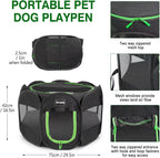 Foldable Pet Playpen, Pop up Dog Kennel Tent for Indoor and Outdoor Use | Foldable Pet Playpen, Pop up Dog Kennel Tent for Indoor and Outdoor Use