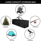 45Inch Sports Duffel Travel Bag, 115L Extra Large Duffel Luggage Bag with Upgrade Zipper, Water Resistant & Foldable Equipment Storage Bag for Camping Tent Tripod Fishing, 2PCS