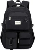 Large Heavy Duty Backpack for School College Bookbag Casual Multi Pocket Travel Backpacks