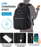 Casual Backpack for Women, Work Backpack for Women, Back Pack for School College, Carry-On Travel Backpacks, Anti-Theft Womens Backpacks, School Bookbag for Girls(Full Black)