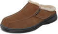 Asheville Orthopedic Men House Slippers | Hands Free, Adjustable, Slip-On Faux Fur Supportive House Shoes with Arch Support, Comfortable Cushioning, Wide Toe Box