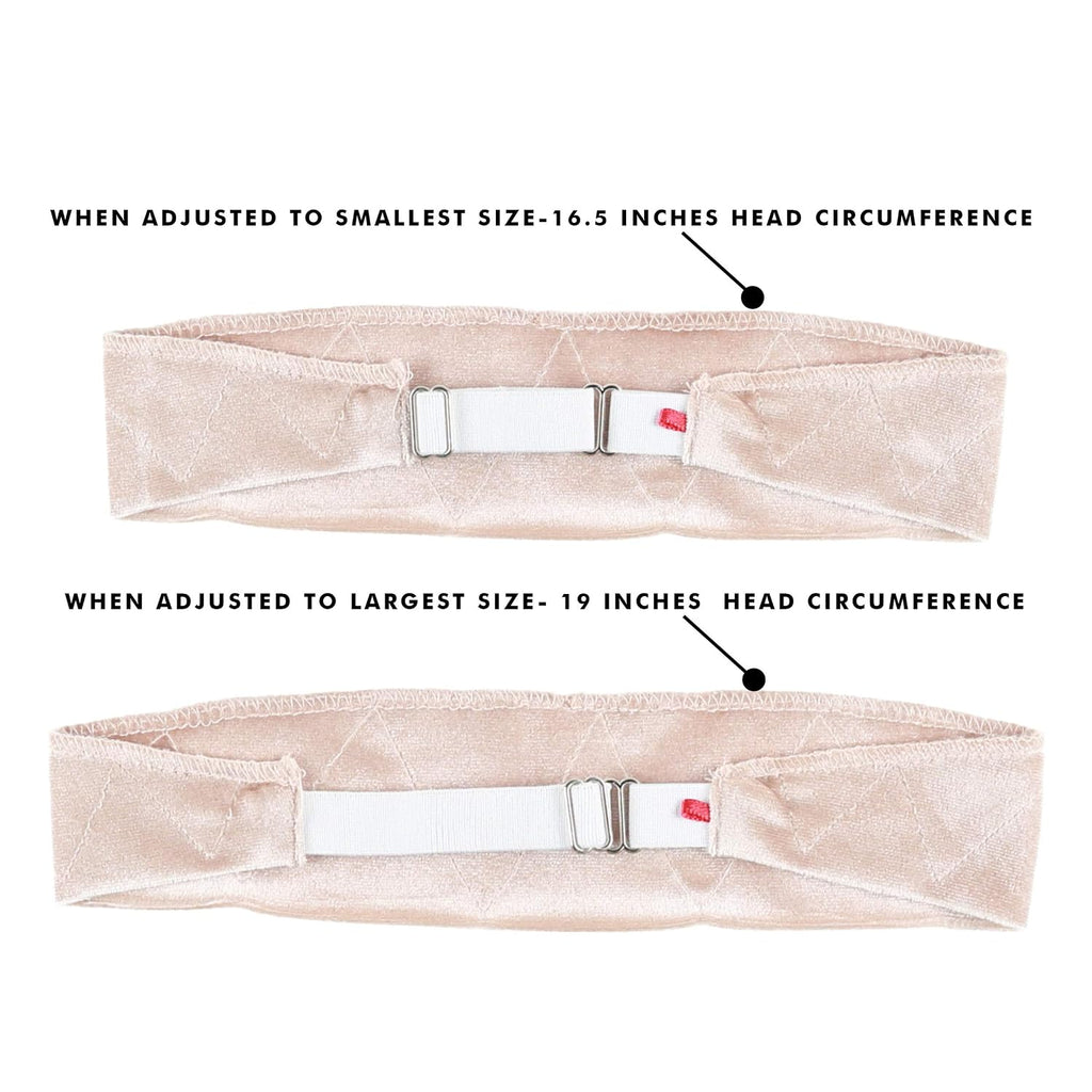 Wig Grip Headbands for Women- Adjustable to Custom Fit Your Head - Velvet Comfort - Wig Bands No Slip Breathable Lightweight Material for All Day Wear! Keep Wig Comfortably Secured