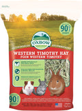 Western Timothy Hay, Rabbit & Guinea Pig Hay, High Fiber, USA, 90 Oz |  Timothy Hay, Bunny Hay for Rabbits, Guinea Pigs, Bunnies and Chinchillas, Hand-Sorted, De-Dusted, Made in USA