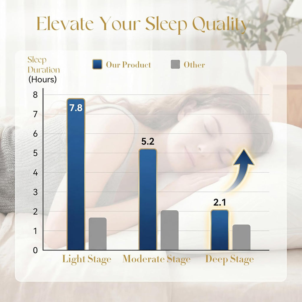 Adjustable Pillows, Queem Size Bed Pillows for Sleeping, Memory Foam Pillows - Medium Firm Back, Stomach and Side Sleeper Pillows
