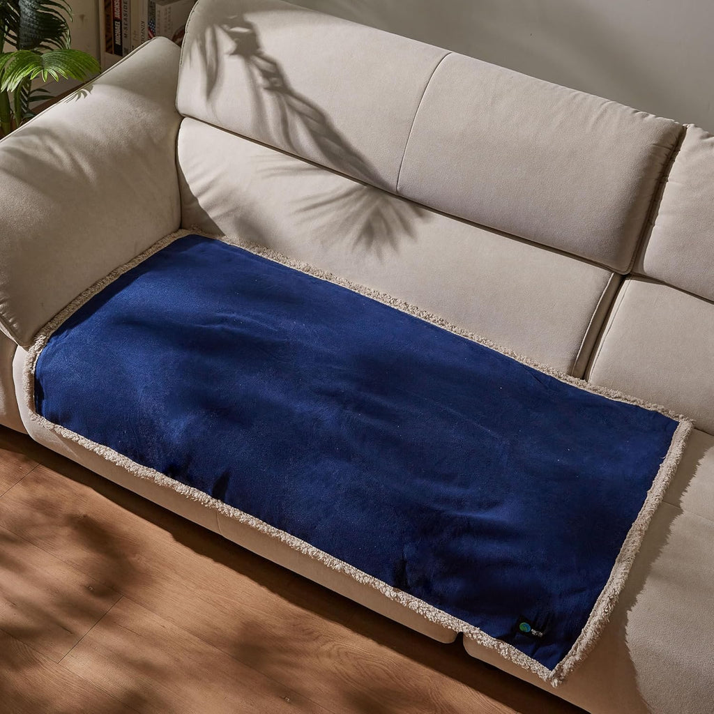 Waterproof Reversible Pet Blanket for Small Dogs | 30 X 50 Inch, Washable Pet Protector for Sofa, Couch, Crates and Car Seats, Guards against Fur, Dirt and Everyday Spills