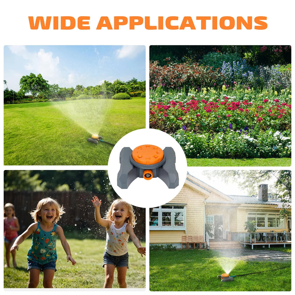 8-Pattern Sprinklers for Yard, Lawn Water Sprinkler for Watering Small and Large Garden, Yard and Lawn