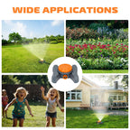 8-Pattern Sprinklers for Yard, Lawn Water Sprinkler for Watering Small and Large Garden, Yard and Lawn