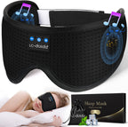 Sleep Headphones Sleep Mask with Bluetooth Headphones,  Eye Mask for Sleeping Eye Pillow Sleeping Headphones for Side Sleepers Thin Speaker Cool Gadgets Gifts for Men&Women