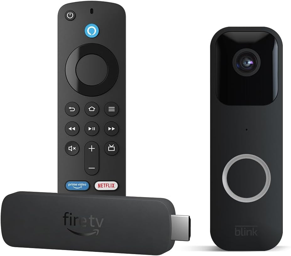 Fire TV Stick 4K Bundle with Blink Video Doorbell