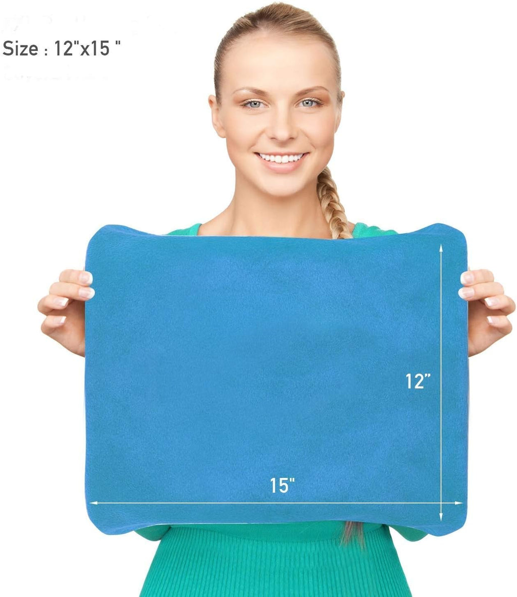 Pet Heating Pad,Cat Heating Pad Indoor Waterproof,Auto Constant Temperature, Chew Resistant Steel Cord (Blue, S-12" X 16")