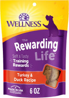 Rewarding Life Soft Dog Training Treats, Natural, Grain Free, Turkey and Duck Recipe, 6 Oz Bag