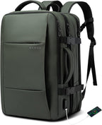 Carry-On Backpack, 45L Expandable Travel Backpacks,Weekend Backpack Briefcase,Waterproof Laptop Backpack Fits for 17.3” Laptop