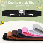 2 Pack Kids Adjustable Magnetic Belt Boys Girls Elastic Belt with Easy Magnetic Buckle