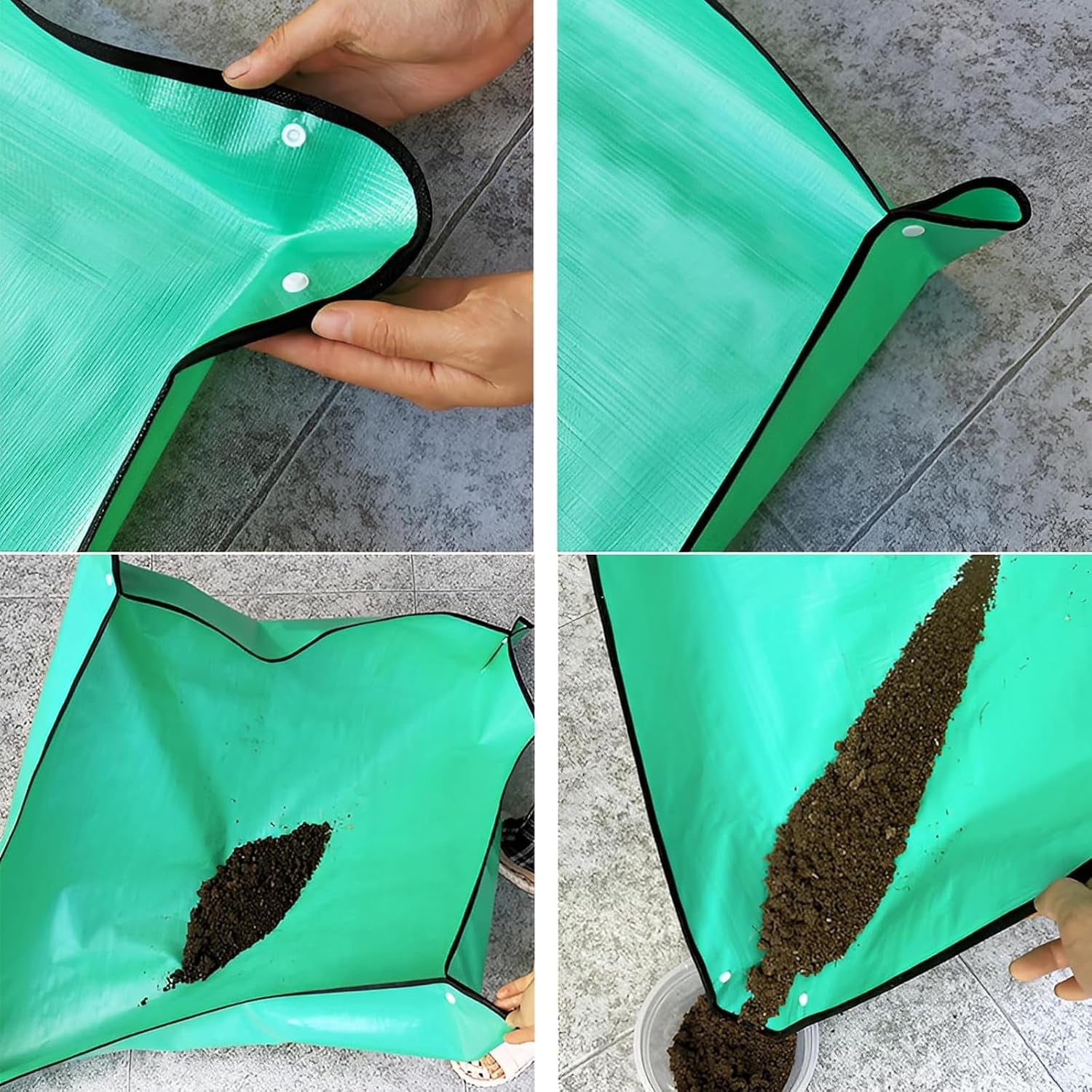 Garden Shovel Trowel Tool Set, 3 Pack Heavy Duty Gardening Tools Set Include Wide Garden Trowel, Hand Shovel with Repotting Mat, Small Shovels for Digging Planting Transplanting