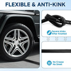 Camper & RV Black Water Hose, No-Kink Black Tank Hose for RV Camper, 50FT | No-Kink Black Water Hose for RV Camper, 50FT 5/8" Camper Sewer Hose with Storage Bag for Black/Gray Water, RV Tank Cleaning
