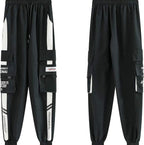 Men'S Streetwear Joggers Casual Sports Pants Baggy Casual Techwear Hip Hop Sweatpants Black Cargo Pants for Men